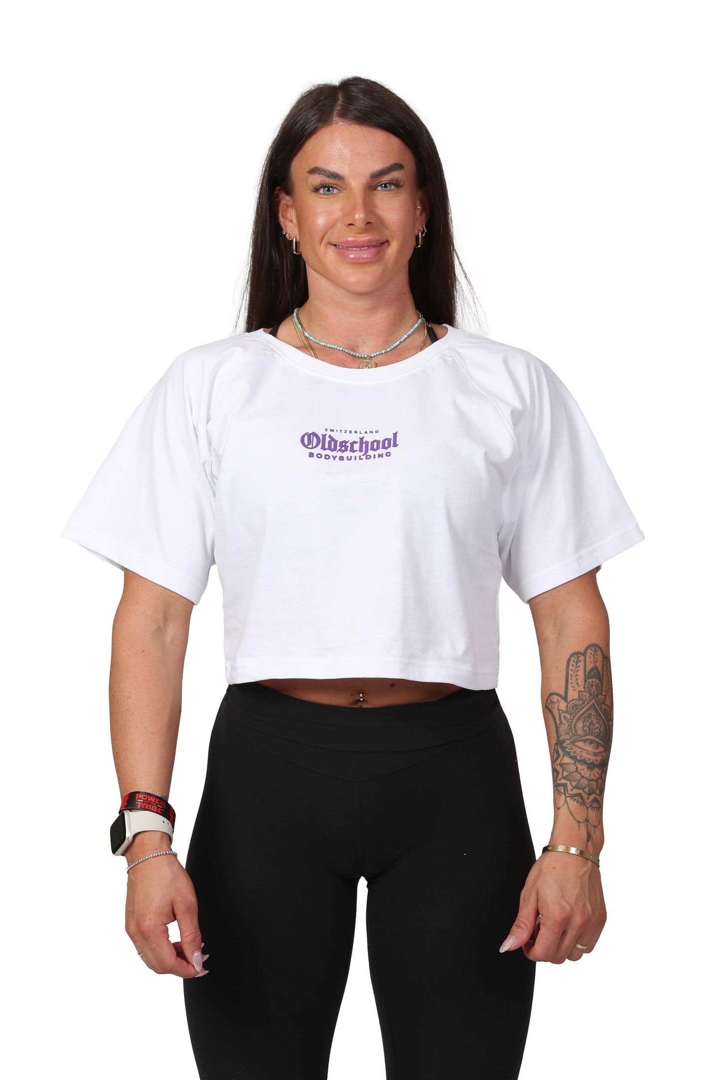 FANADIX SUMMER WOMANS CROP SHIRT WEISS