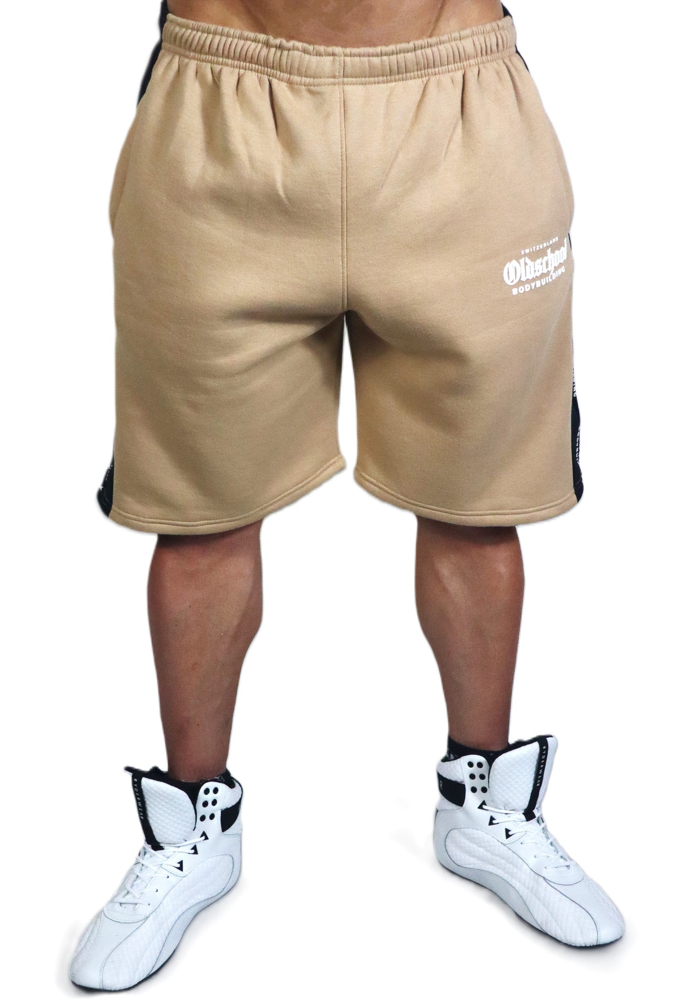 TWO TONE SHORTS BEIGE/SCHWARZ