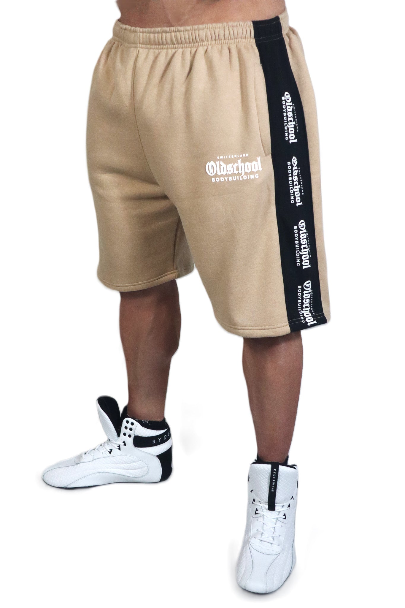 TWO TONE SHORTS BEIGE/SCHWARZ