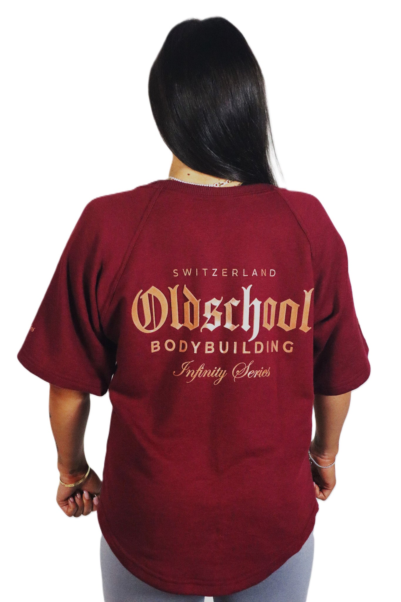 INFINITY SERIES CLASSIC OVERSIZED SHIRT BORDEAUX/GOLD