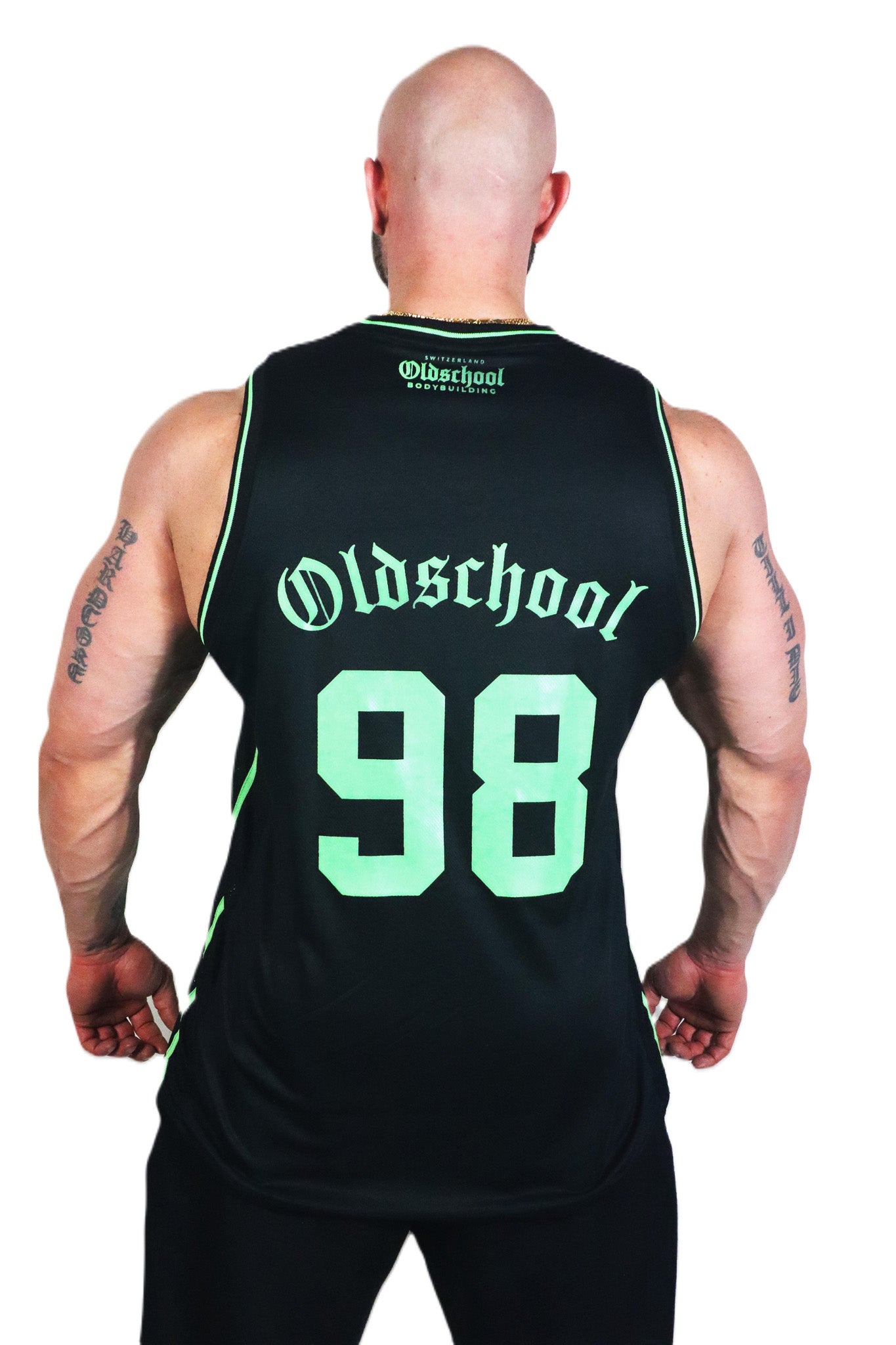 LAUCH Road to 300 Lbs 98 TANK TOP SCHWARZ/NEON GRÜN
