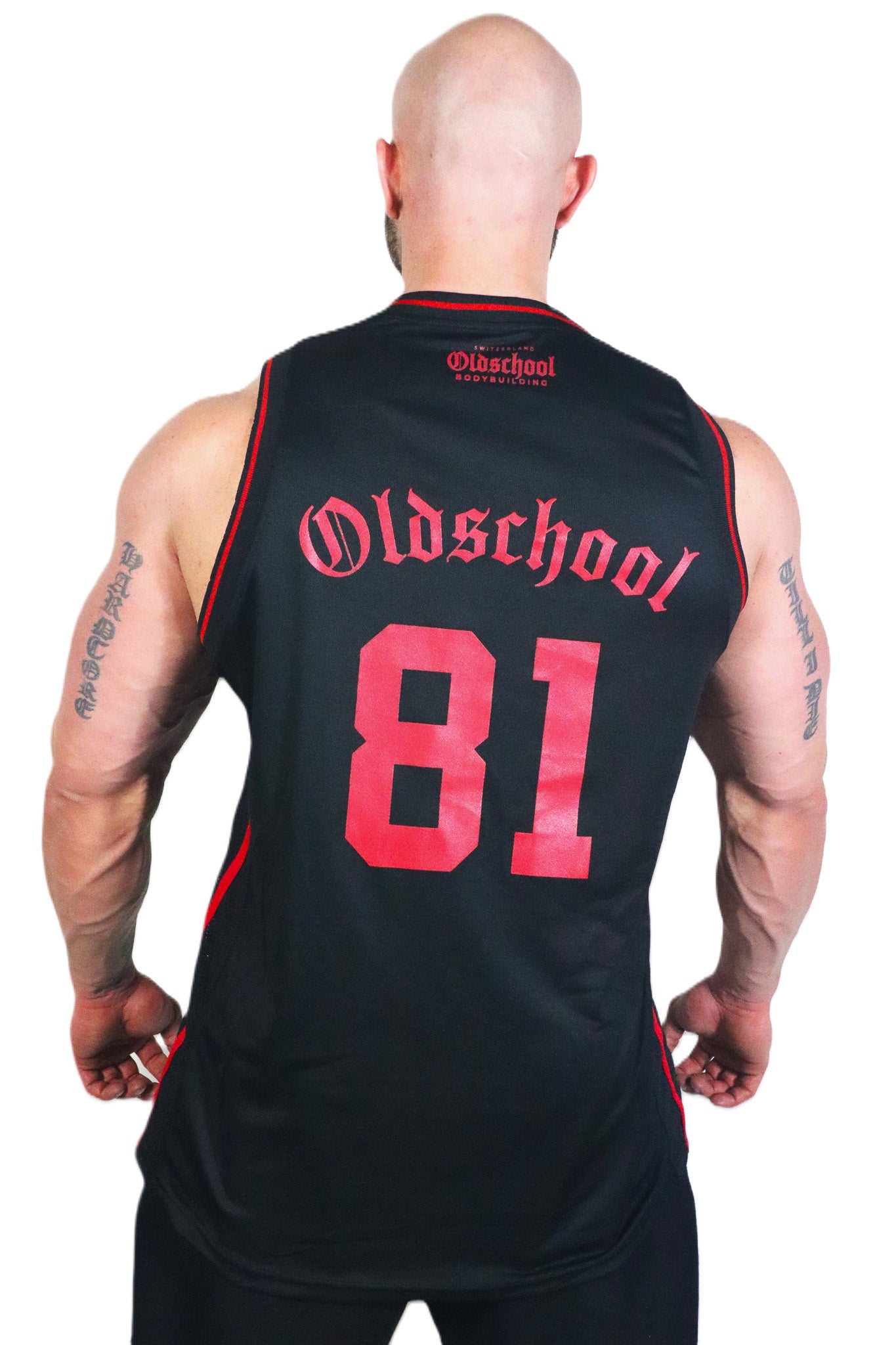 EIGHTY ONE TANK TOP SCHWARZ/ROT
