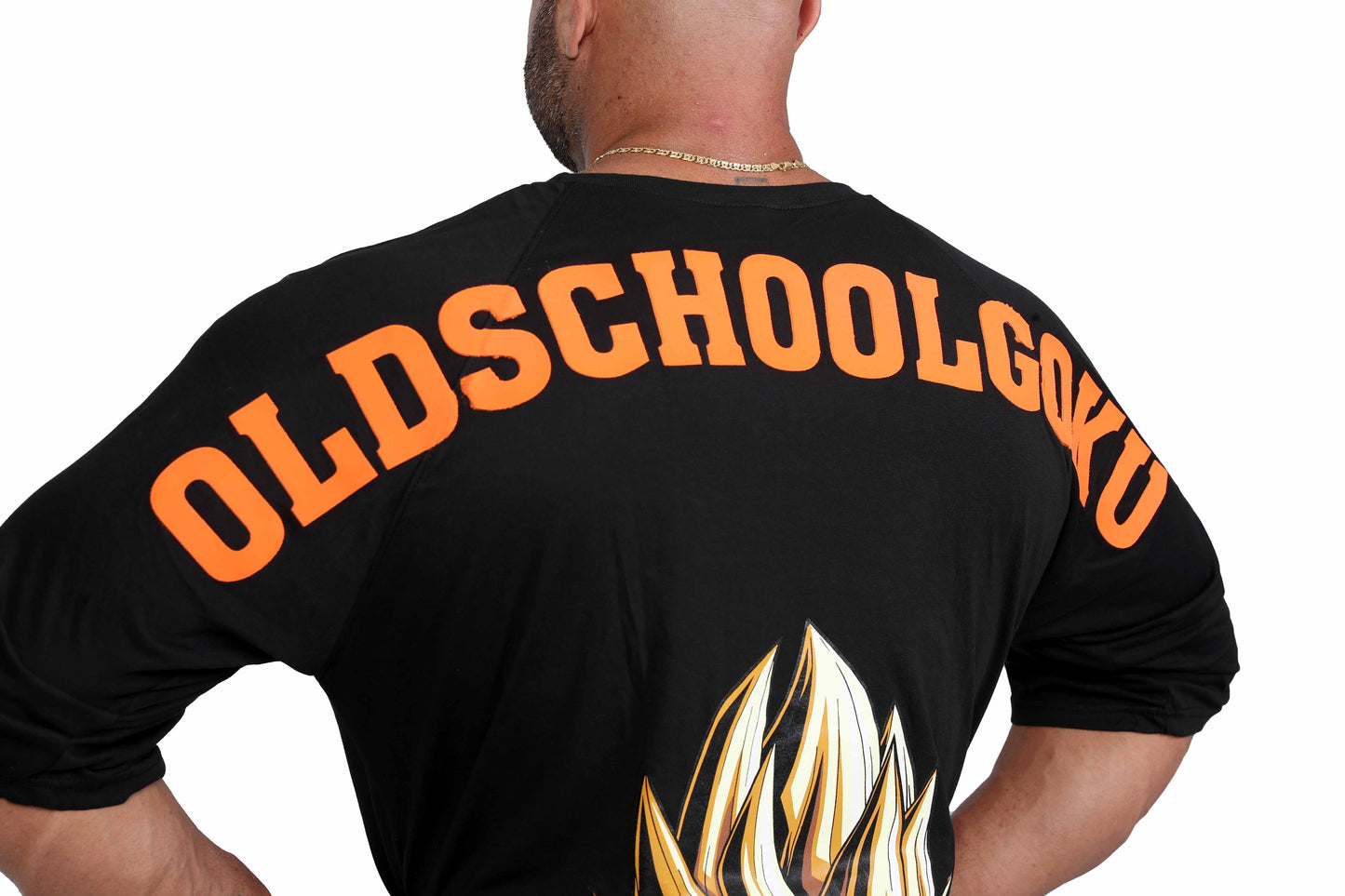 OLDSCHOOL GOKU T-SHIRT SCHWARZ/ORANGE