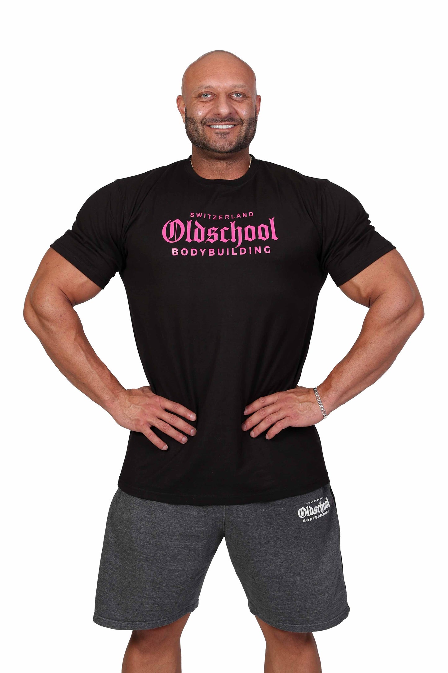 CHINON FITTED TEE SCHWARZ/PINK