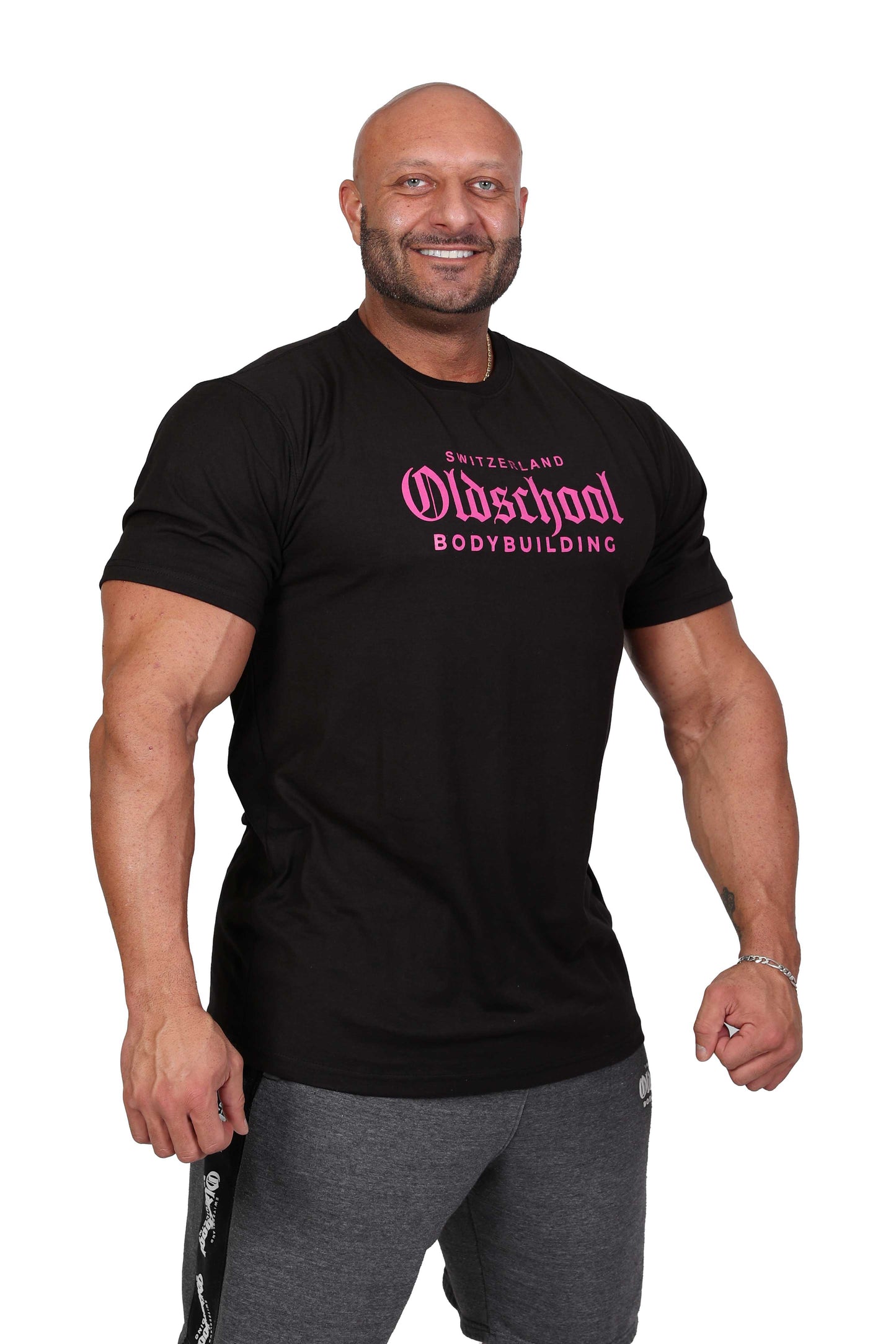 CHINON FITTED TEE SCHWARZ/PINK