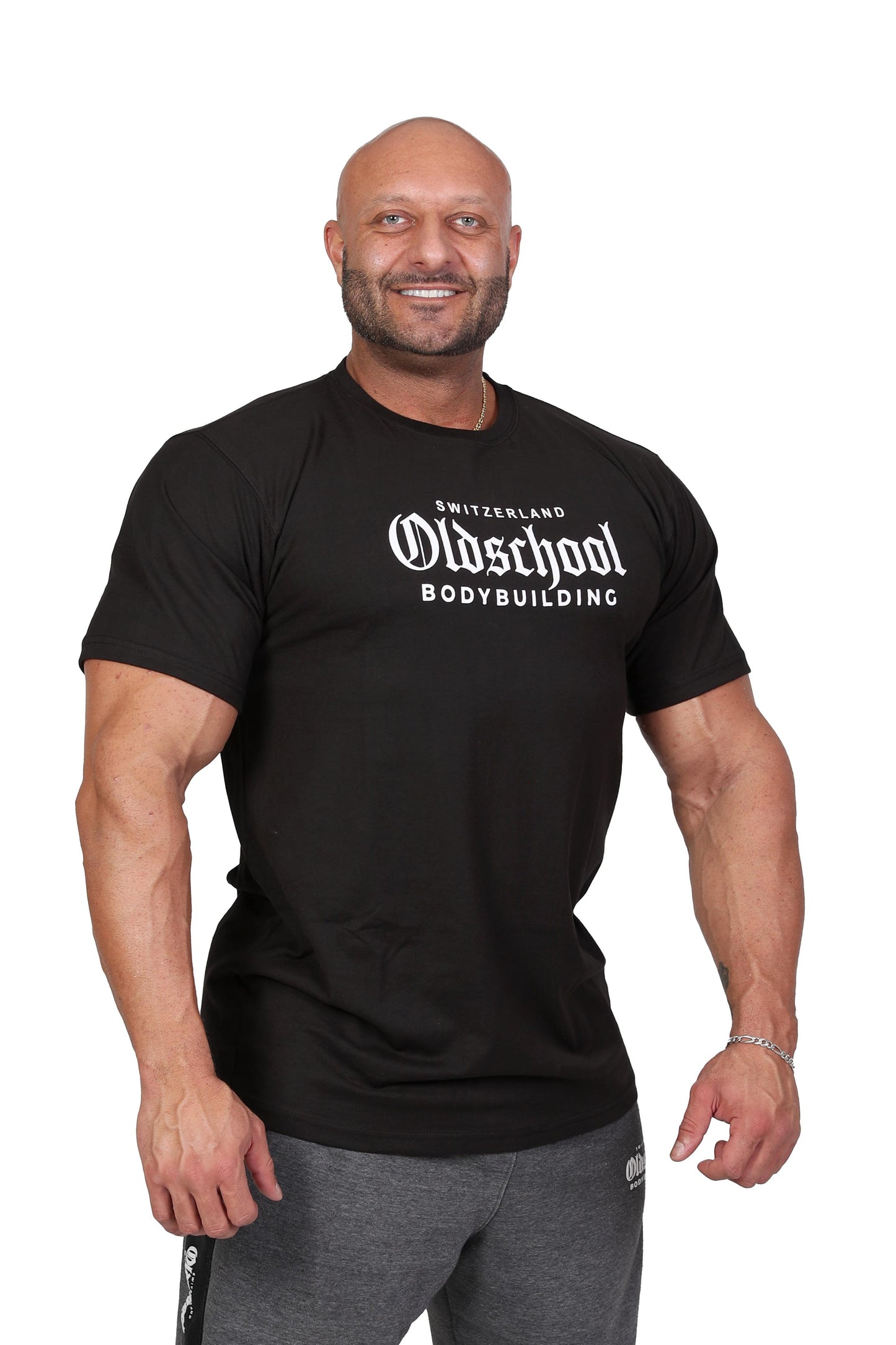 CHINON FITTED TEE SCHWARZ/WEISS