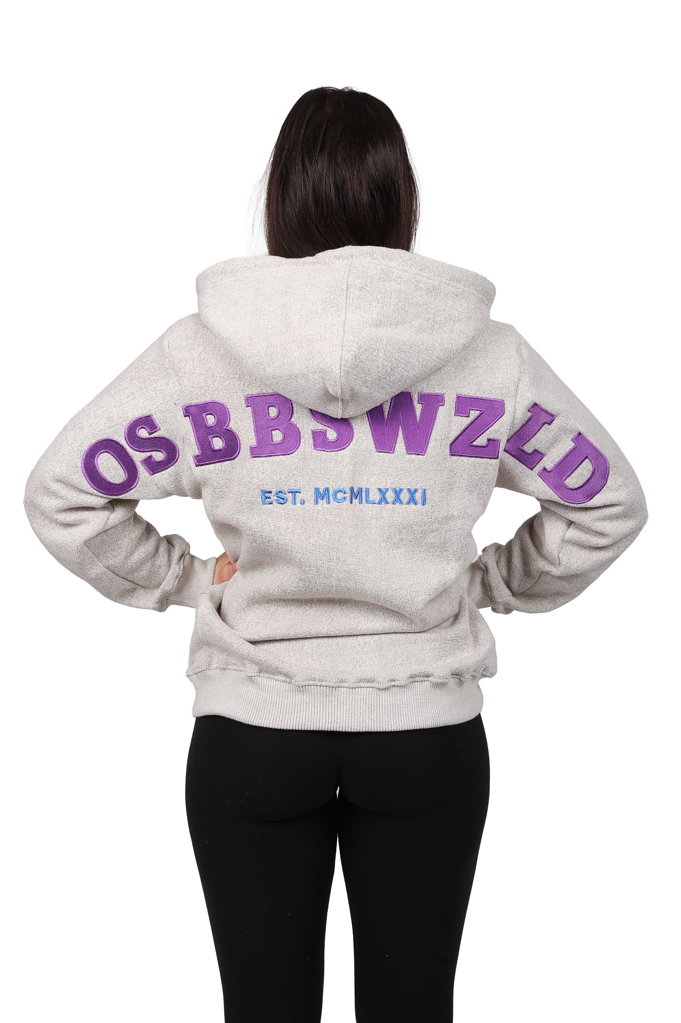 INFINITY SERIES SPRINGS HOODIE BEIGE/BLAU/LILA
