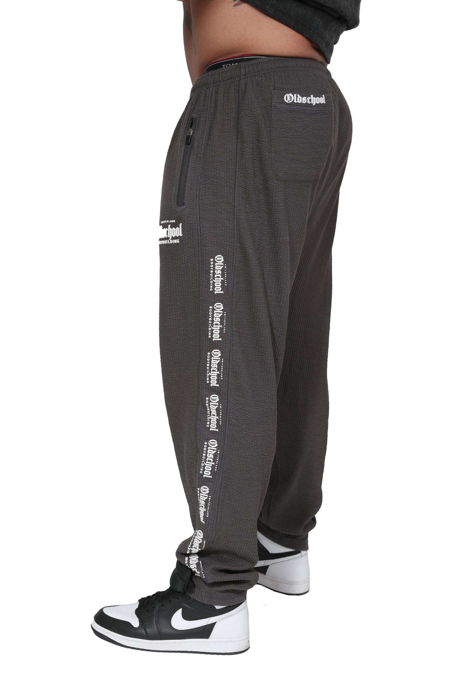 HARDCORE PANTS GRAU/WEISS