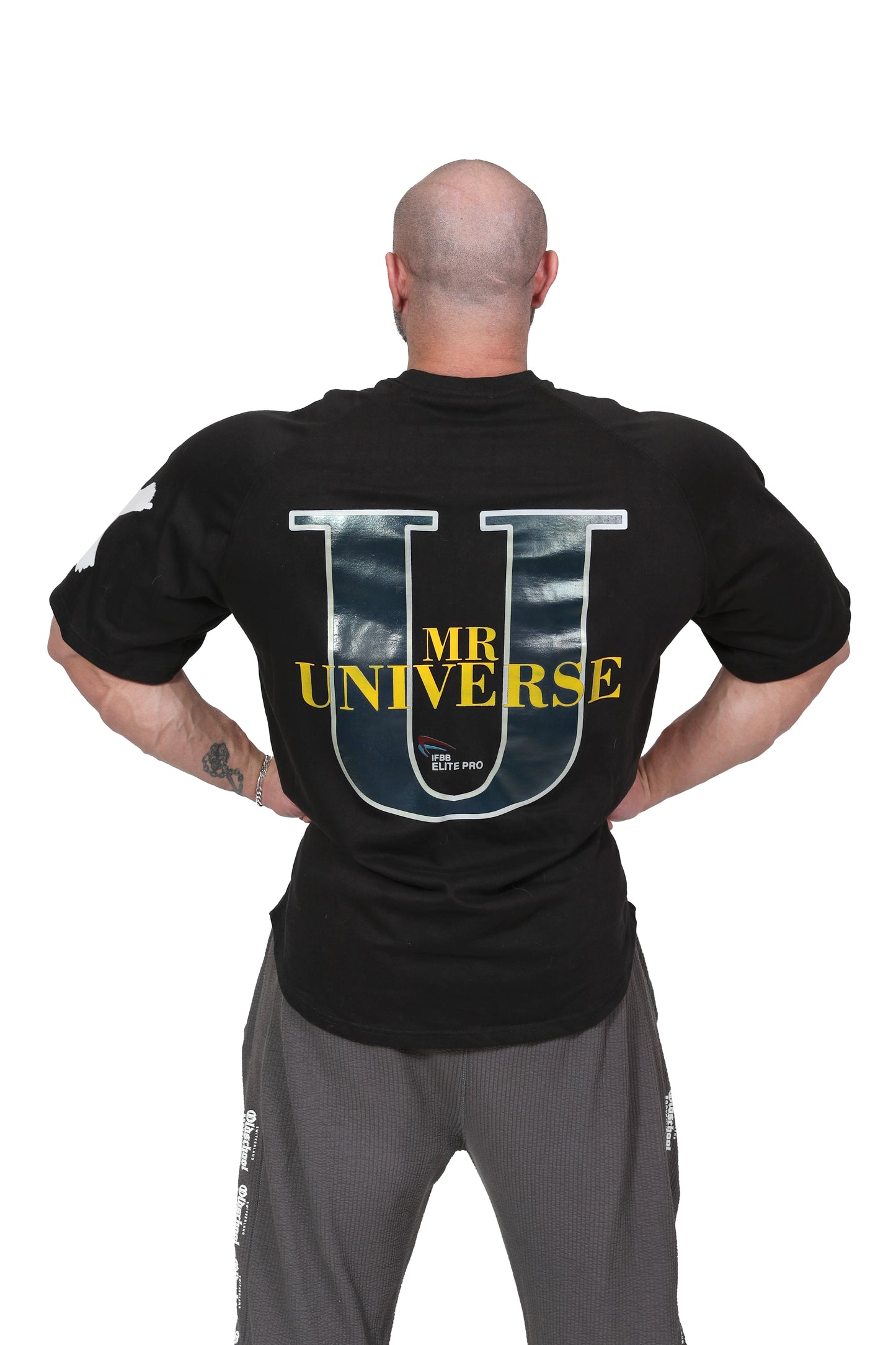 MR UNIVERSE OVERSIZED TEE  SCHWARZ