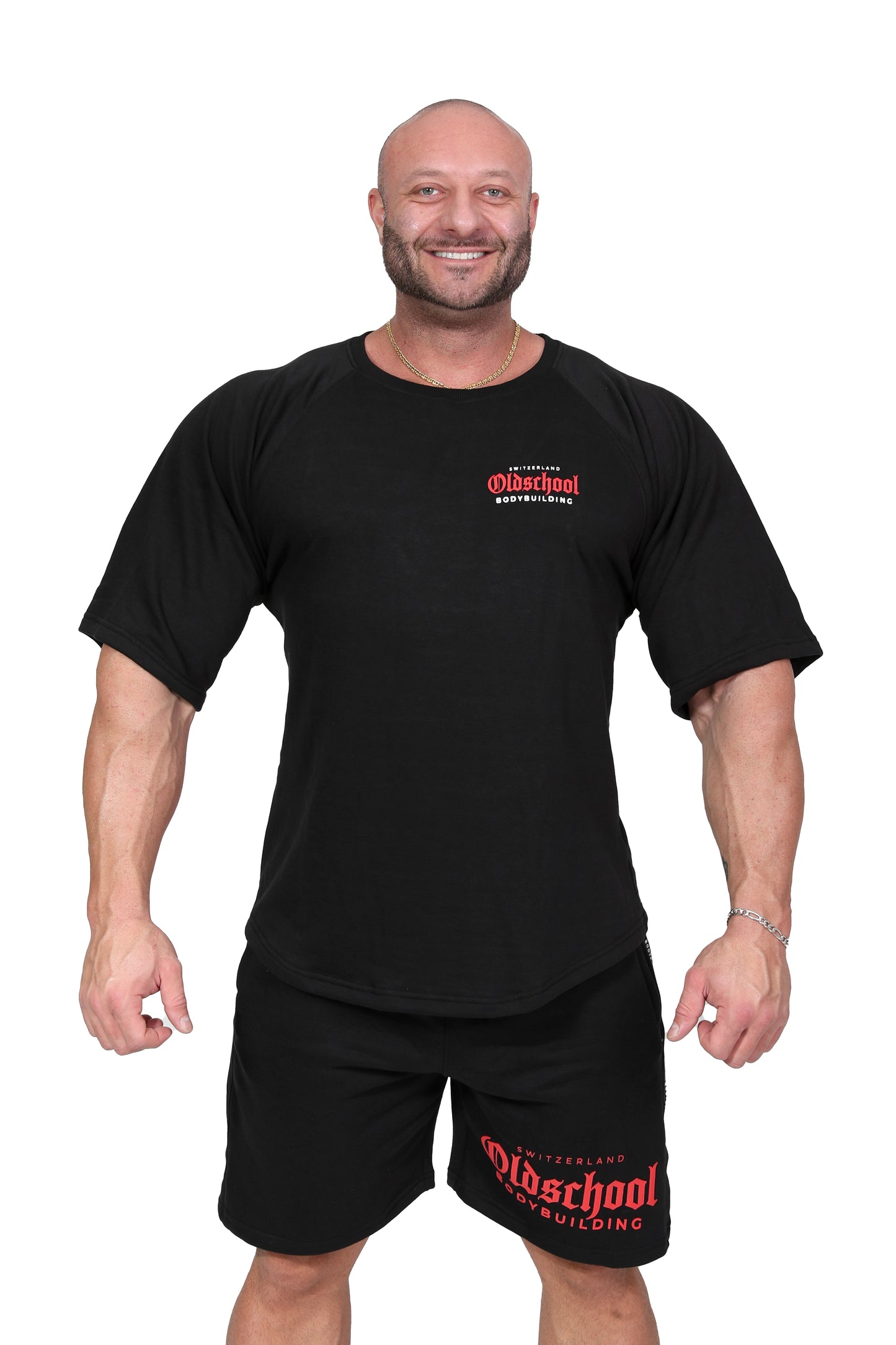 CLASSIC OVERSIZED TEE SCHWARZ/ROT/WEISS