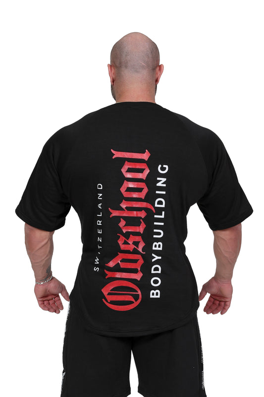 CLASSIC OVERSIZED TEE SCHWARZ/ROT/WEISS