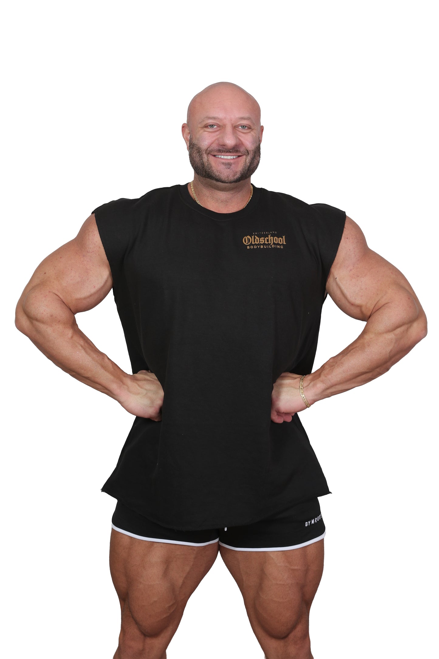 Oversize Sleeveless Calpe Spirit Shirt SCHWARZ/GOLD