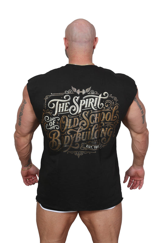 Oversize Sleeveless Calpe Spirit Shirt SCHWARZ/GOLD
