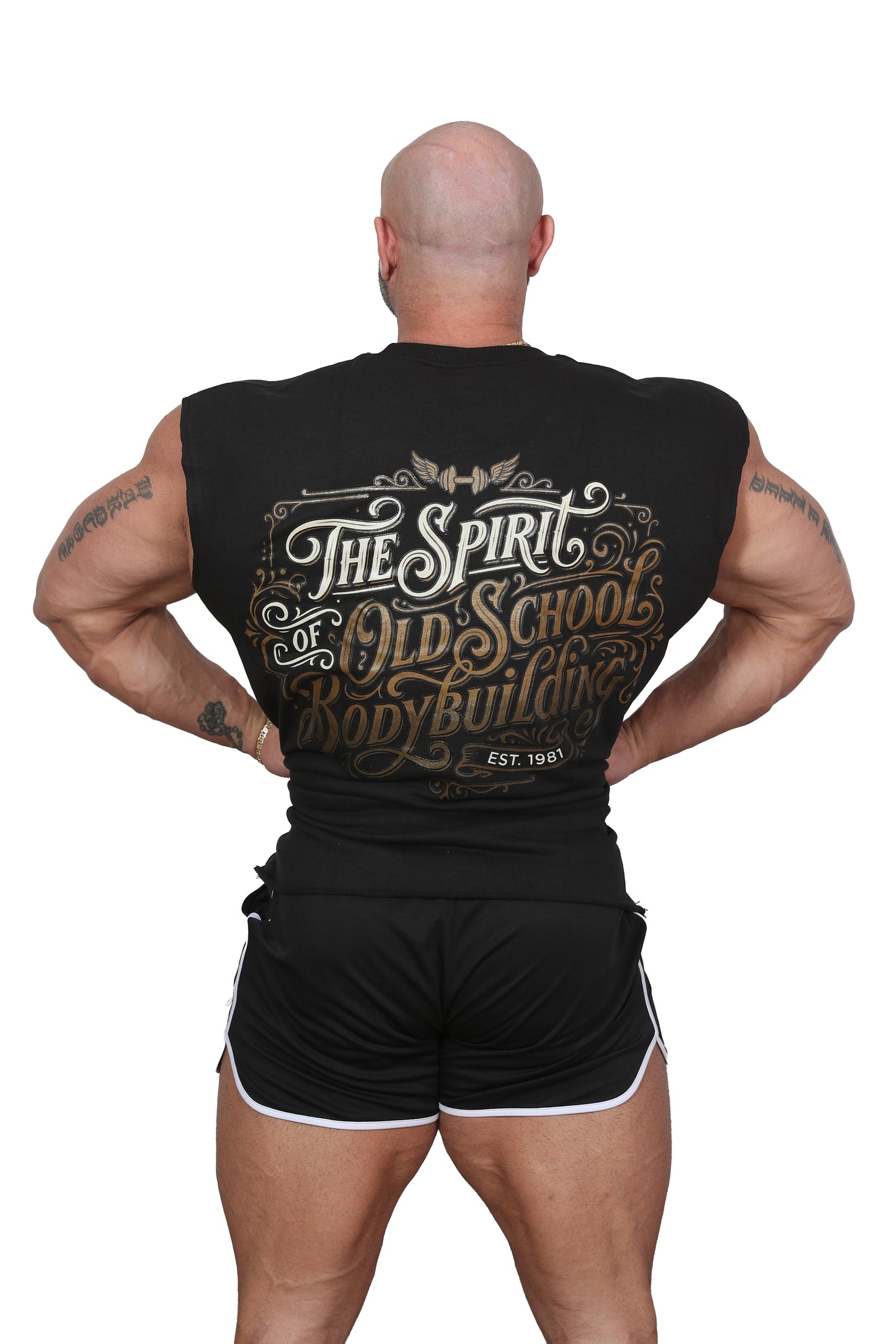 Oversize Sleeveless Calpe Spirit Shirt SCHWARZ/GOLD