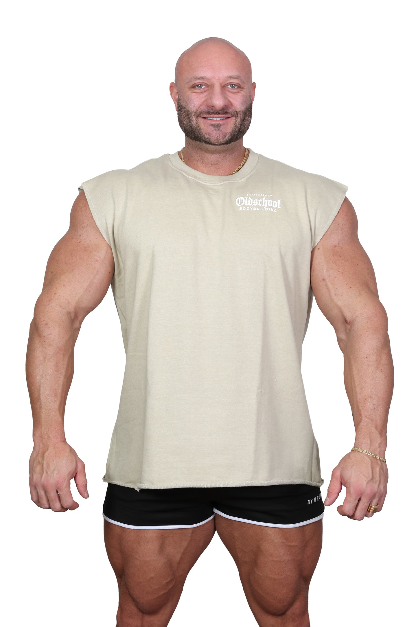 Oversize Sleeveless Calpe Spirit Shirt BEIGE