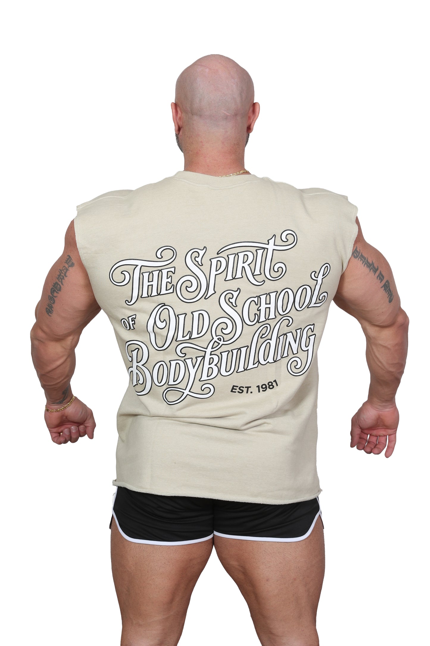 Oversize Sleeveless Calpe Spirit Shirt BEIGE