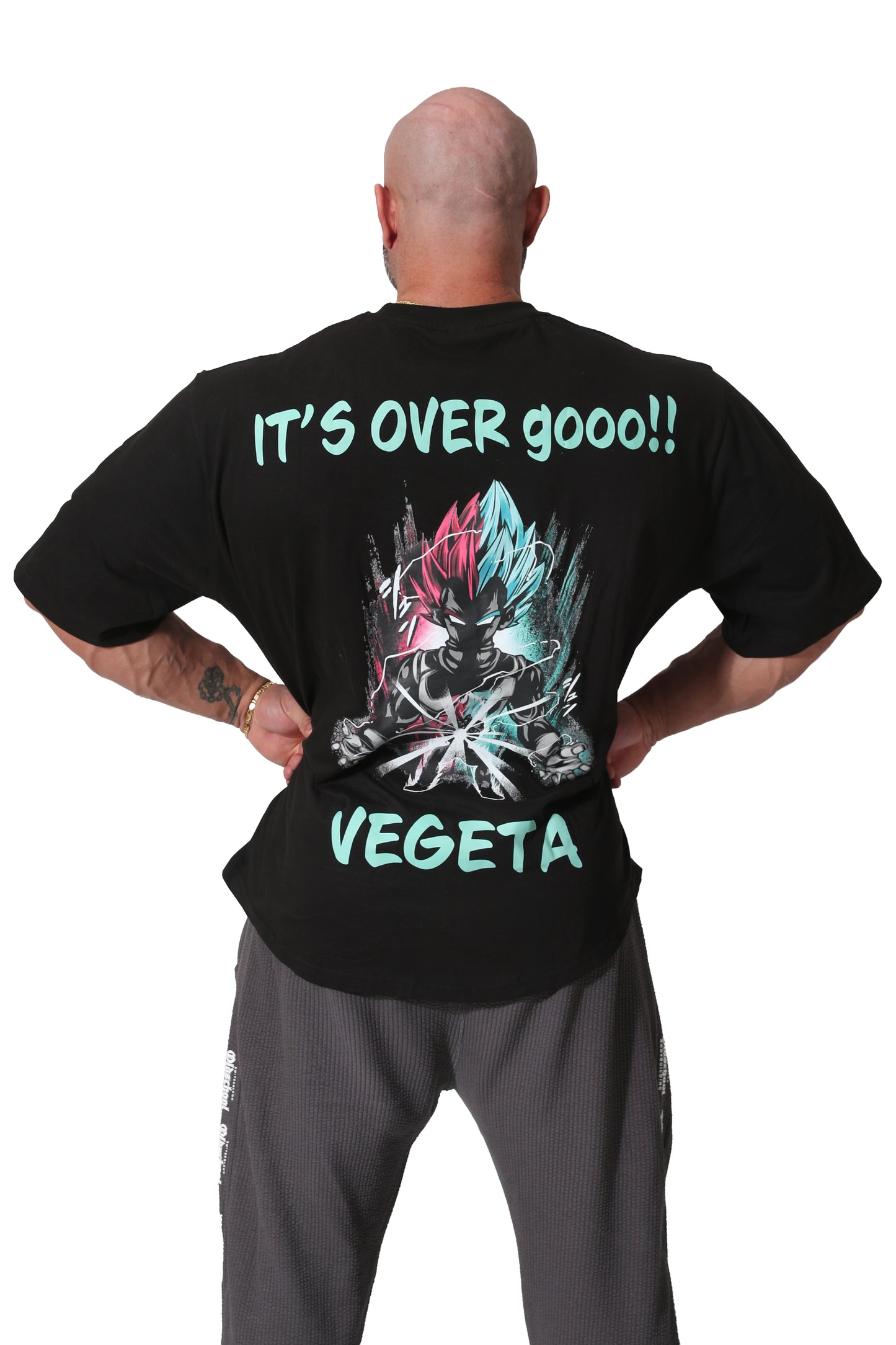 VEGETA ITS OVER OVERSIZE SHIRT SCHWARZ