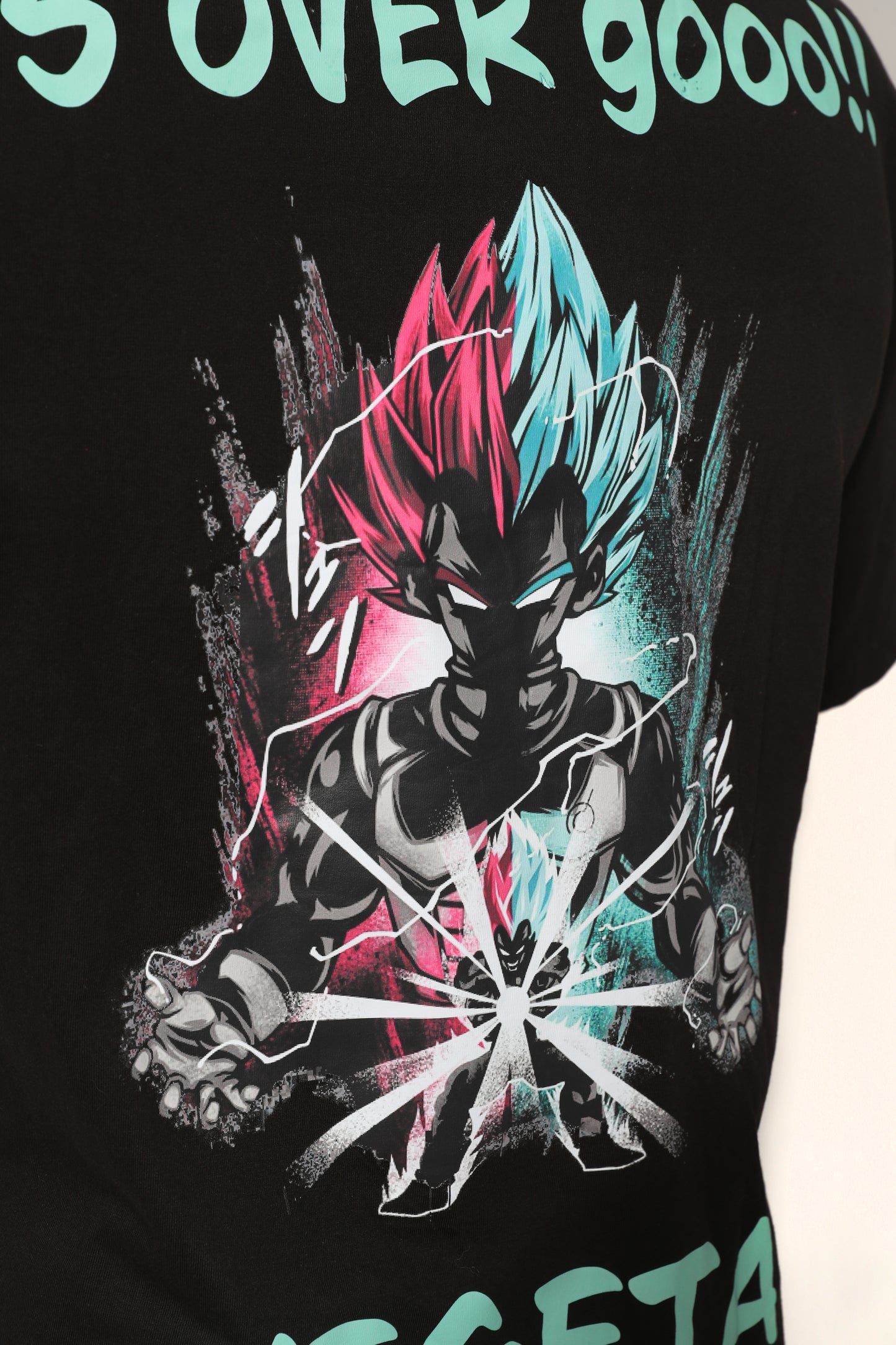 VEGETA ITS OVER OVERSIZE SHIRT SCHWARZ
